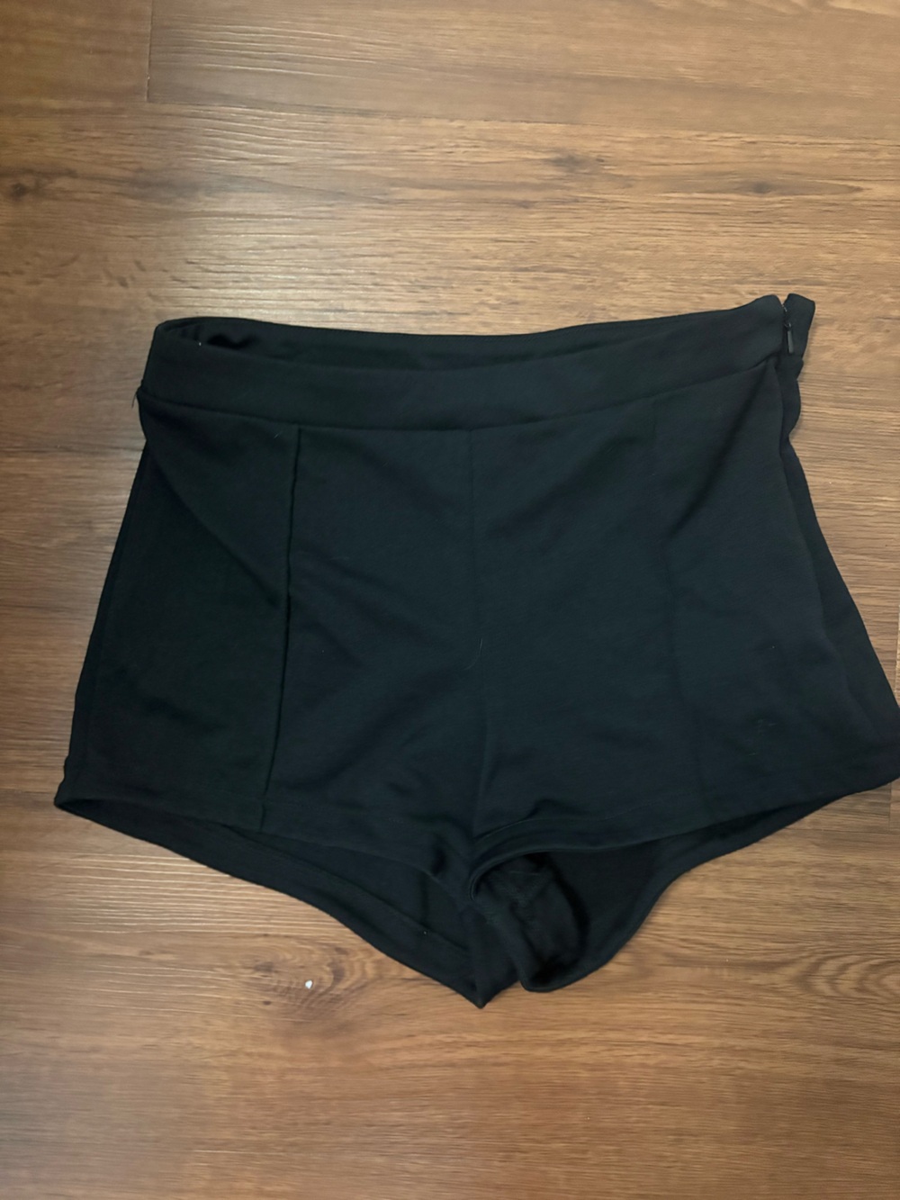 wild fable Black High-Waist Knit Shorts
